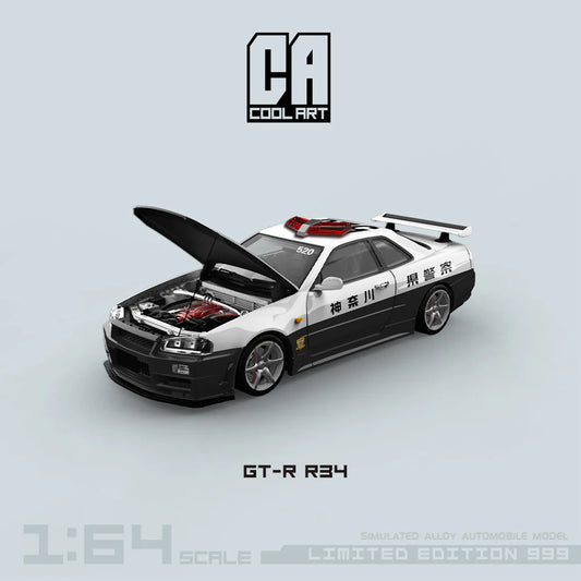 COOL ART 1:64 Nissan Skyline GT-R R34 - Police