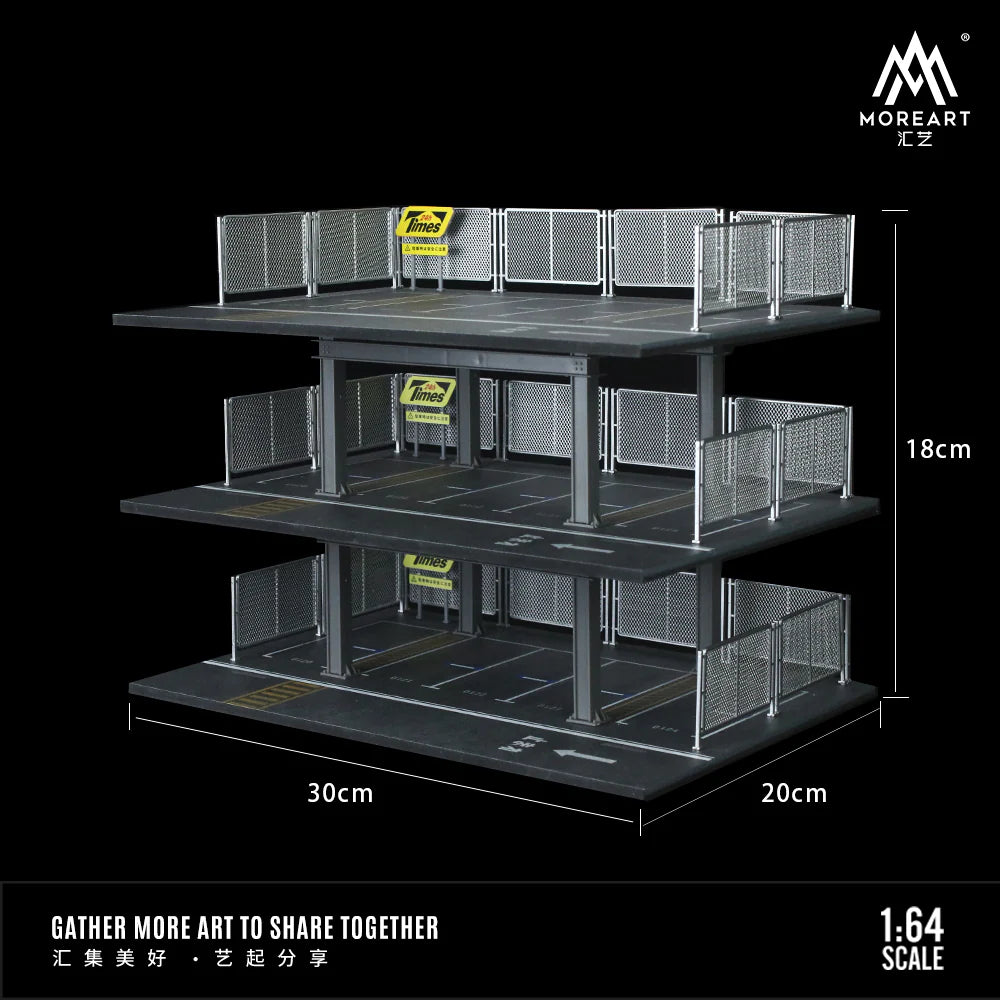 *PREORDER* MOREART 3 Level Carpark 1:64 Diorama - AUSSIE diecast
