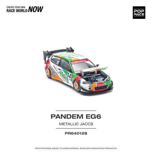 POP RACE 1:64 Honda Civic EG6 Pandem JACCS