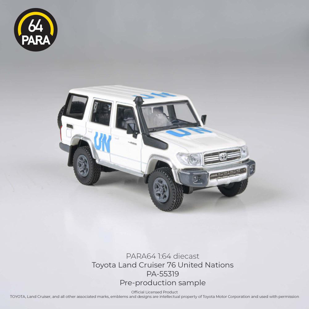 PARA64 Toyota Landcruiser 76 Series Wagon White UN - AUSSIE diecast