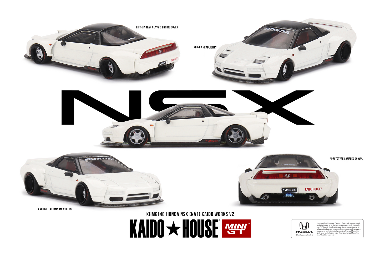 Kaido House + MiniGT Honda NSX Kaido Works V2 White #148 - AUSSIE diecast