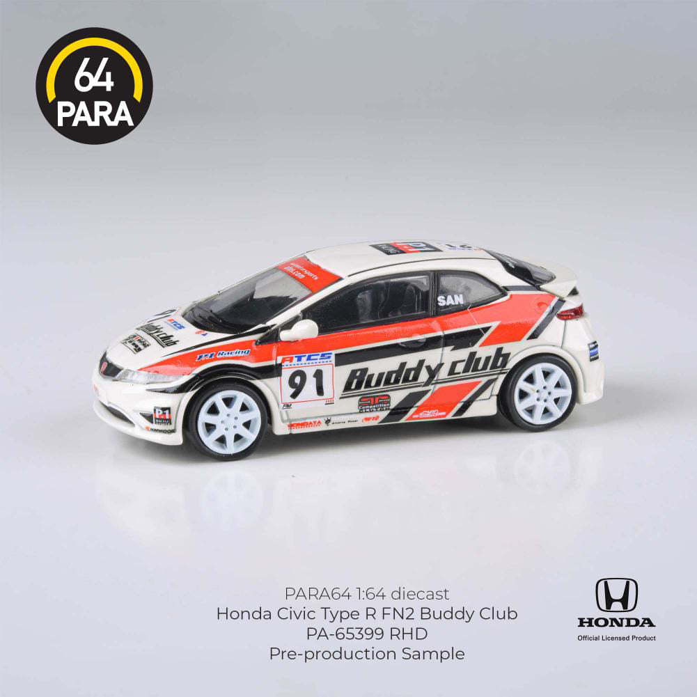 PARA64 1:64 Honda Civic Type R FN2 Buddy Club - AUSSIE diecast