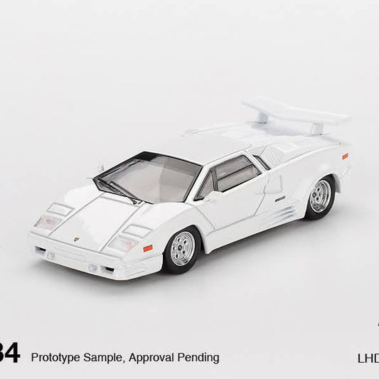 Mini GT 1:64 LAMBORGHINI COUNTACH 25TH ANNIVERSARY WHITE #1134 - AUSSIE diecast