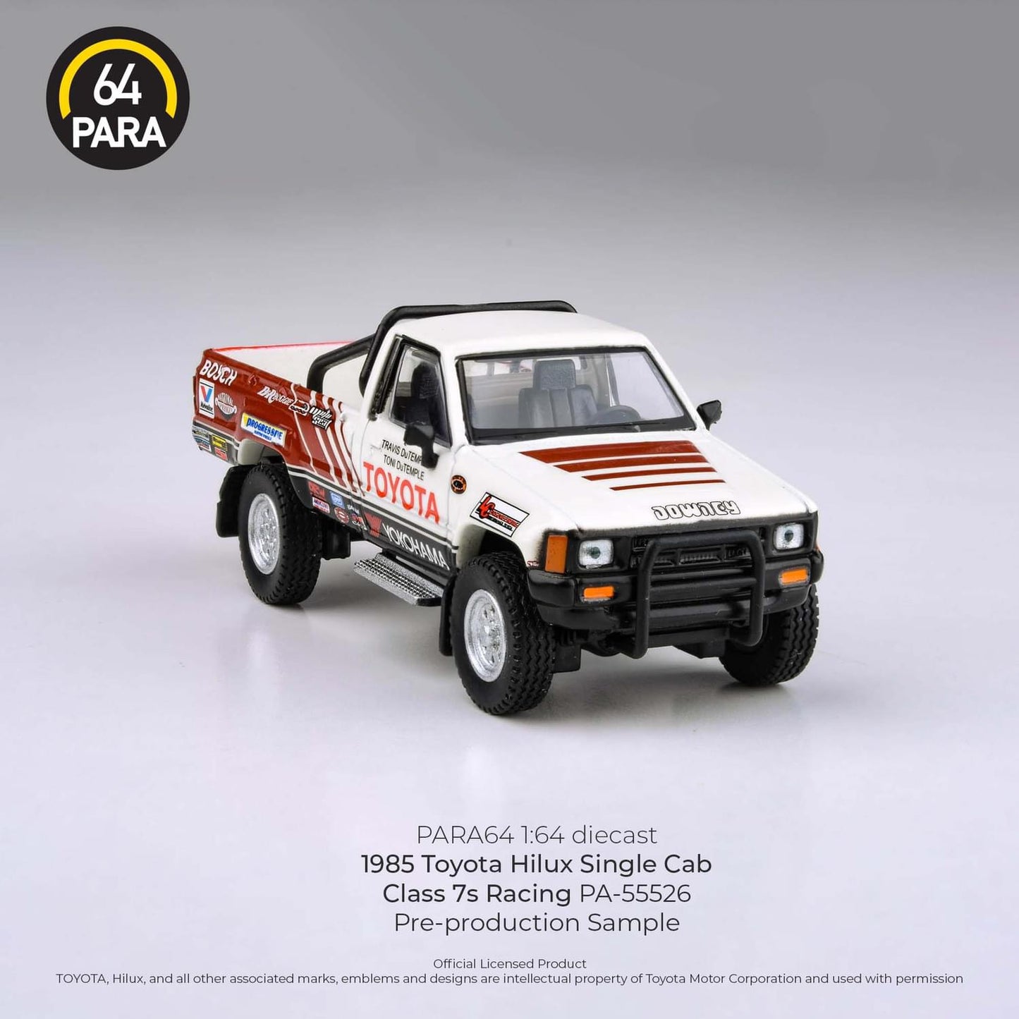 *PREORDER* PARA64 1:64 1985 Toyota Hilux Single Cab Ute CLASS 7 RACING - AUSSIE diecast