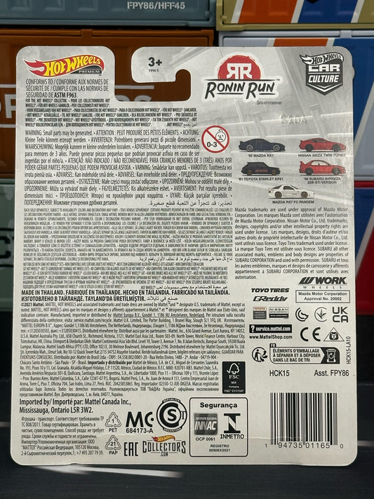 2022 Hot Wheels Car Culture Ronin Run Mazda RX7 FC Pandem 0/5 - AUSSIE diecast