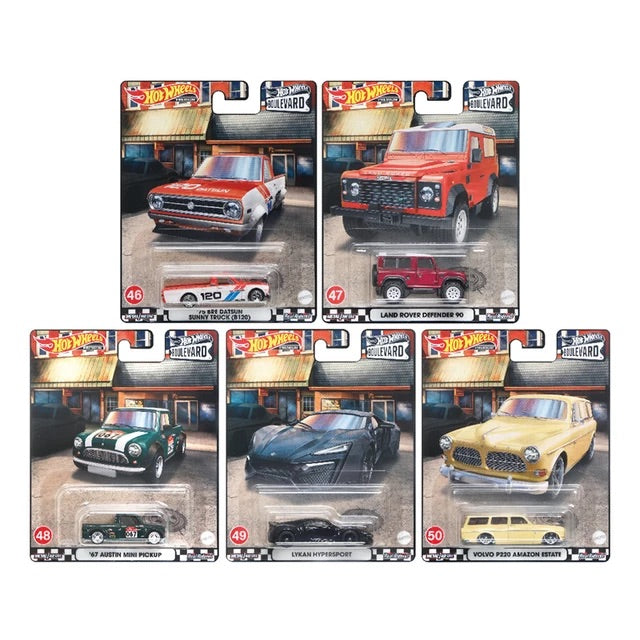 Hot Wheels 2022 Boulevard Cars #46, #47 #48, #49, #50 Mix 2 (GTJ68) - AUSSIE diecast