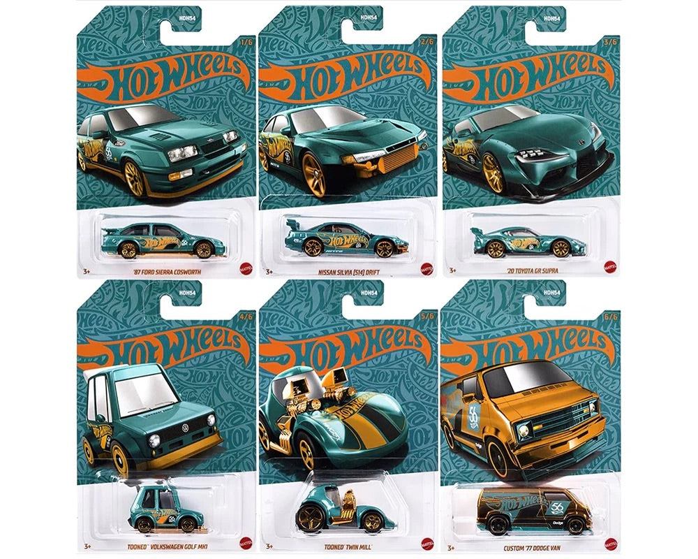 Hot Wheels 2024 56th Anniversary Pearl & Chrome Mix 2 (HDH54) - AUSSIE diecast