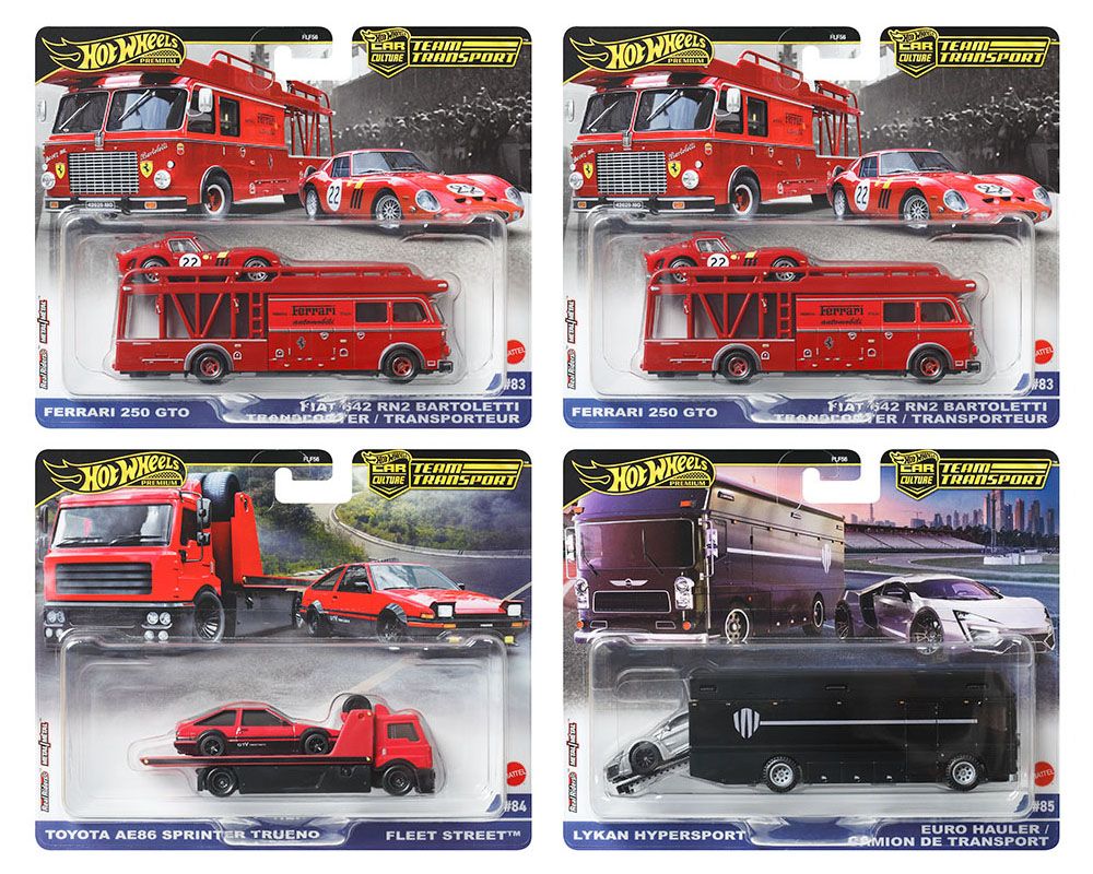 Diecast Collectibles Model Car Compatible With Hot Wheels 1:64 Team Transport 2024 E Case, Set Of 3 Cars, FLF56-957E - Foto 8