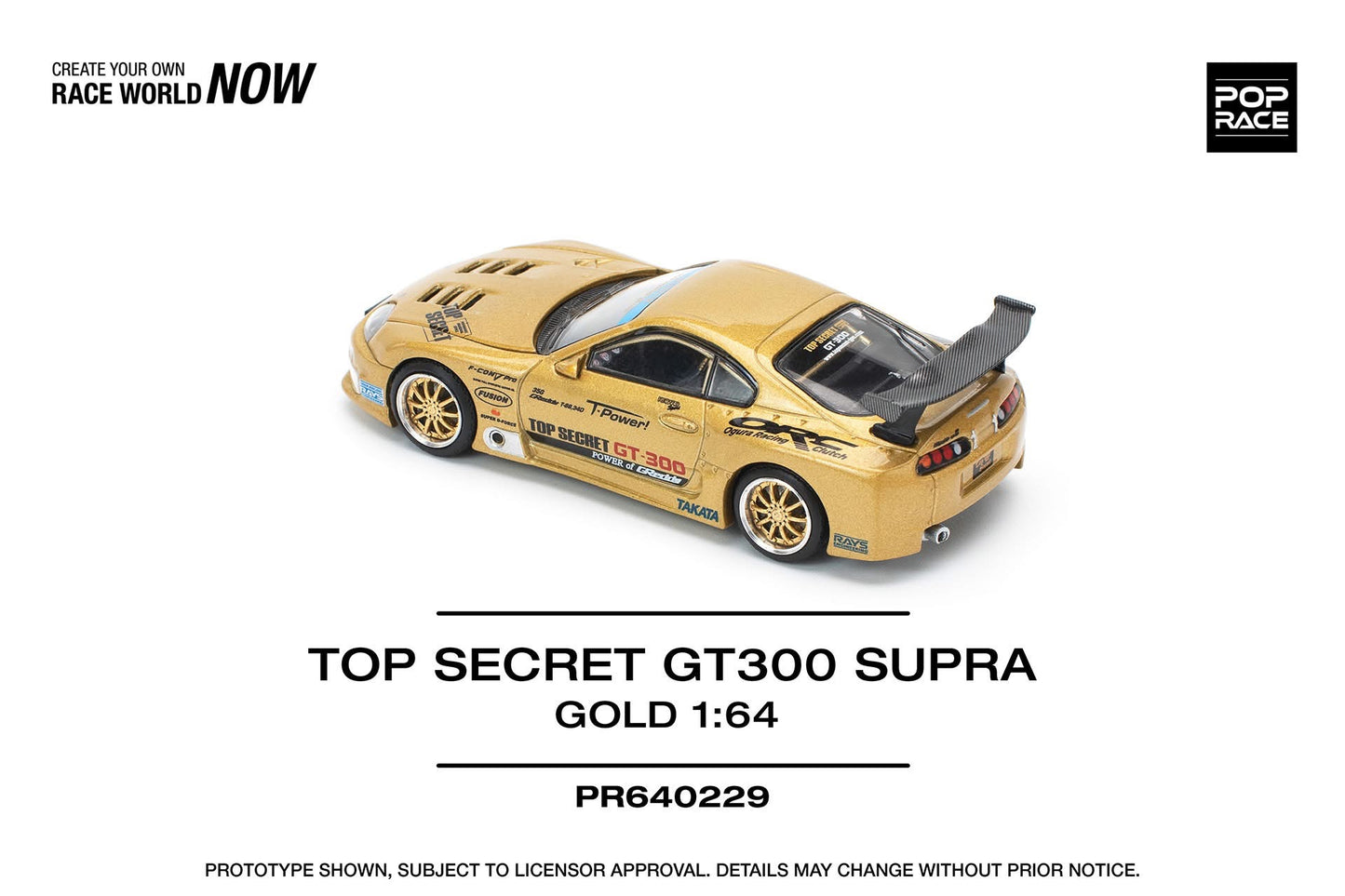 POP RACE 1:64 Top Secret GT300 Toyota Supra