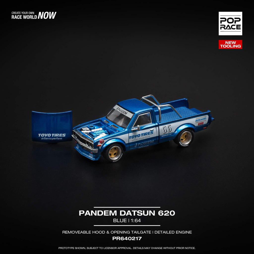 *PREORDER* POP RACE PANDEM DATSUN 620 BLUE - AUSSIE diecast