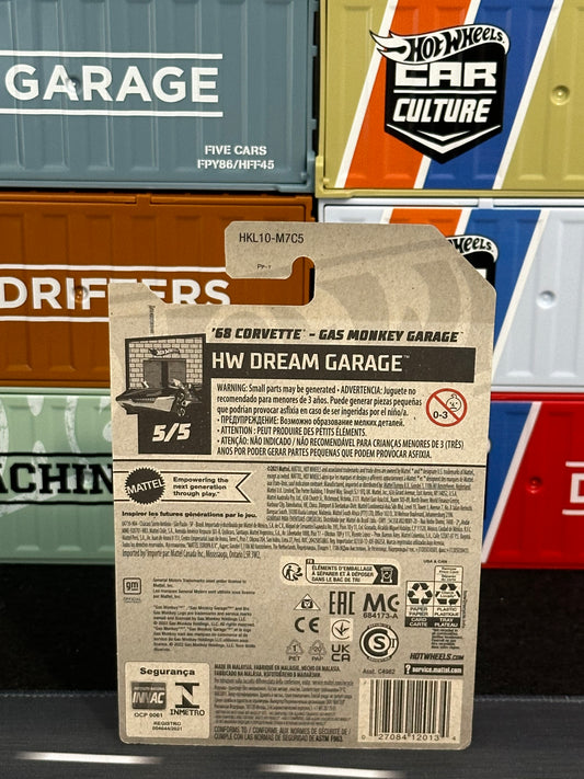 Hot Wheels ‘68 corvette - Gas Monkey Garage STH Super Treasure Hunt 2023 Aussie diecast