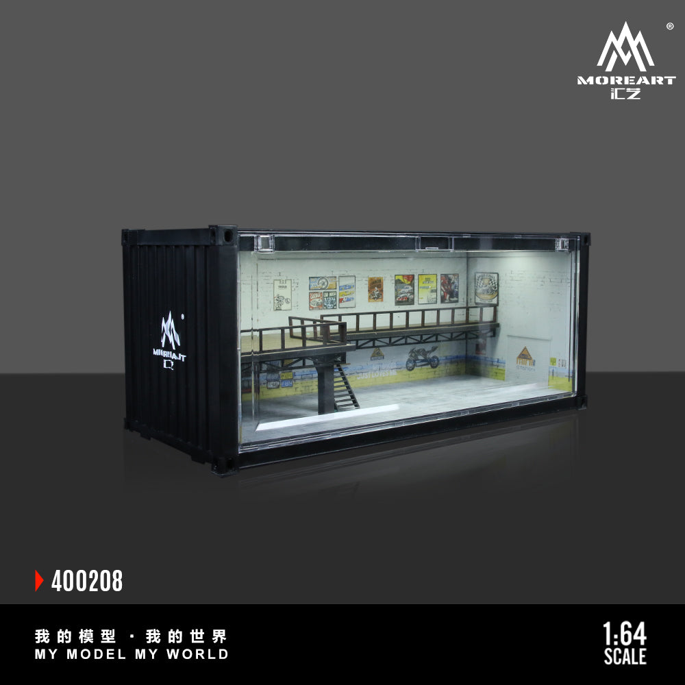 MOREART Container Repair Shop Scene B or C 1:64 Diorama with LED Lighting 400207 400208 - AUSSIE diecast