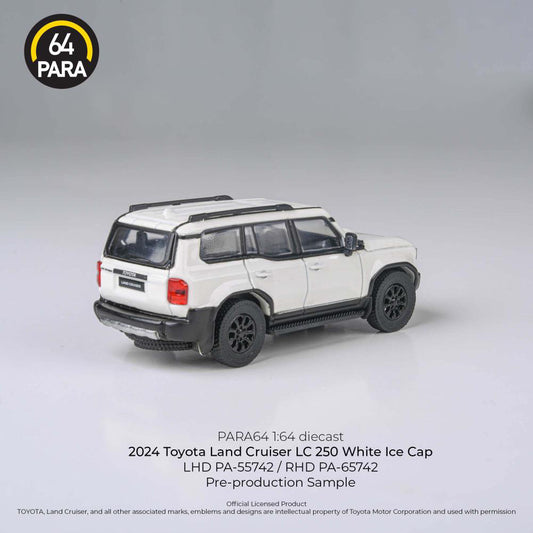 PARA64 1:64 2024 Toyota Landcruiser LC250 White Ice Cap - AUSSIE diecast