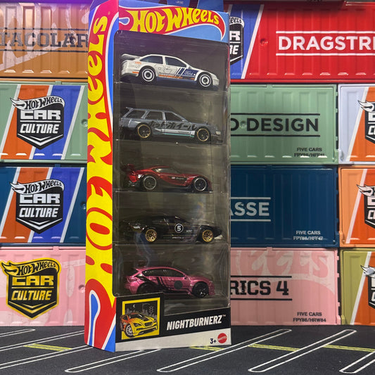 Hot Wheels 2025 Nightburnerz 5 Car Pack JBJ87 - AUSSIE diecast