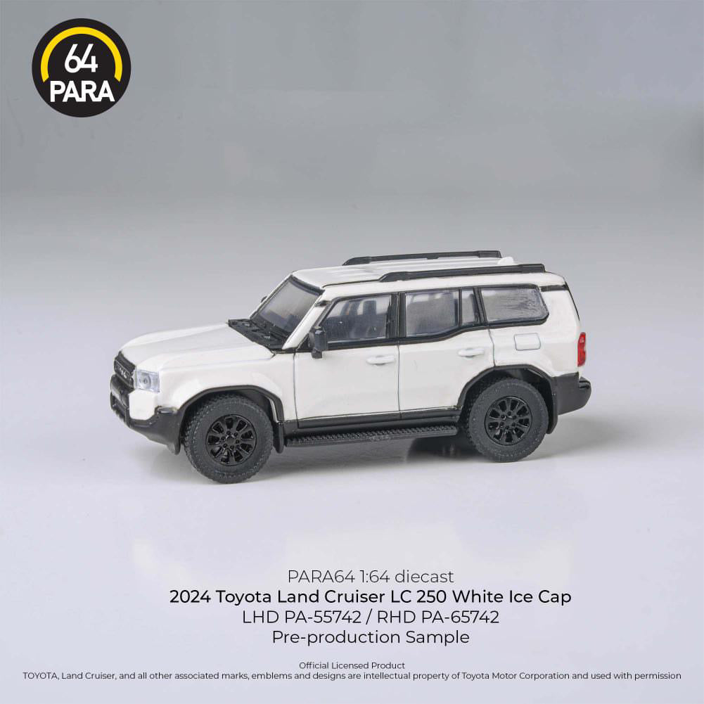 PARA64 1:64 2024 Toyota Landcruiser LC250 White Ice Cap - AUSSIE diecast