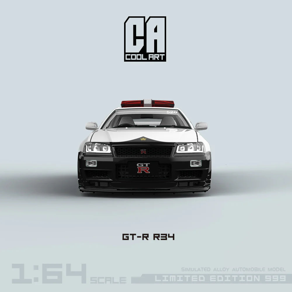 COOL ART 1:64 Nissan Skyline GT-R R34 - Police
