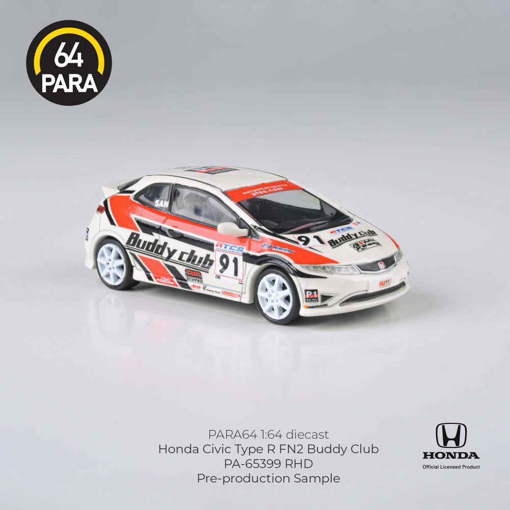 PARA64 1:64 Honda Civic Type R FN2 Buddy Club - AUSSIE diecast