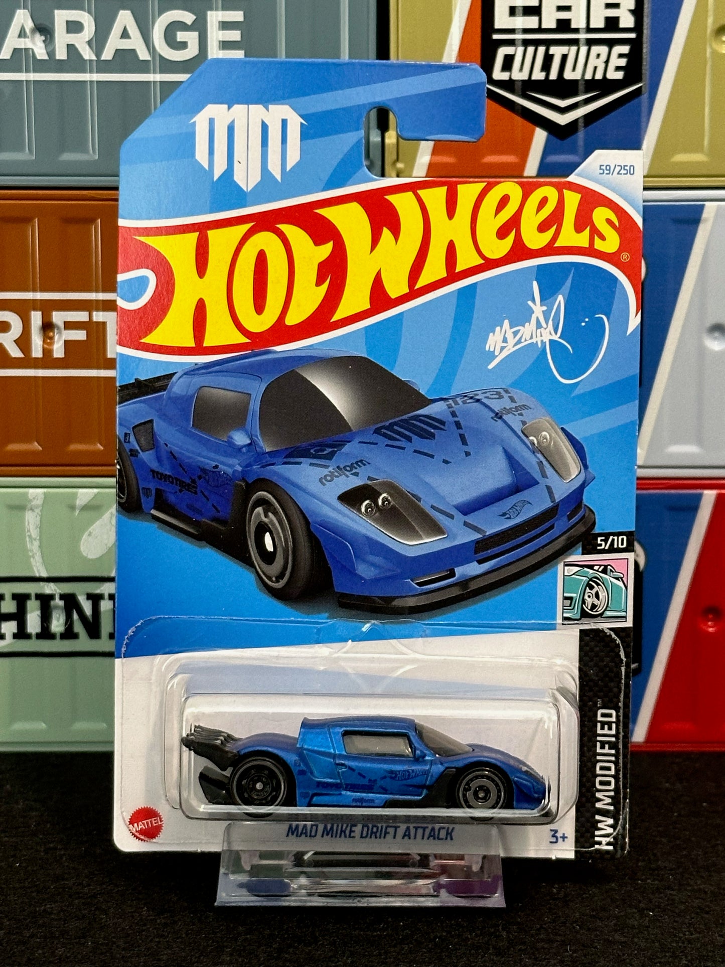 Hot Wheels 2024 Mad Mike Drift Attack Mainline 59/250 - AUSSIE diecast