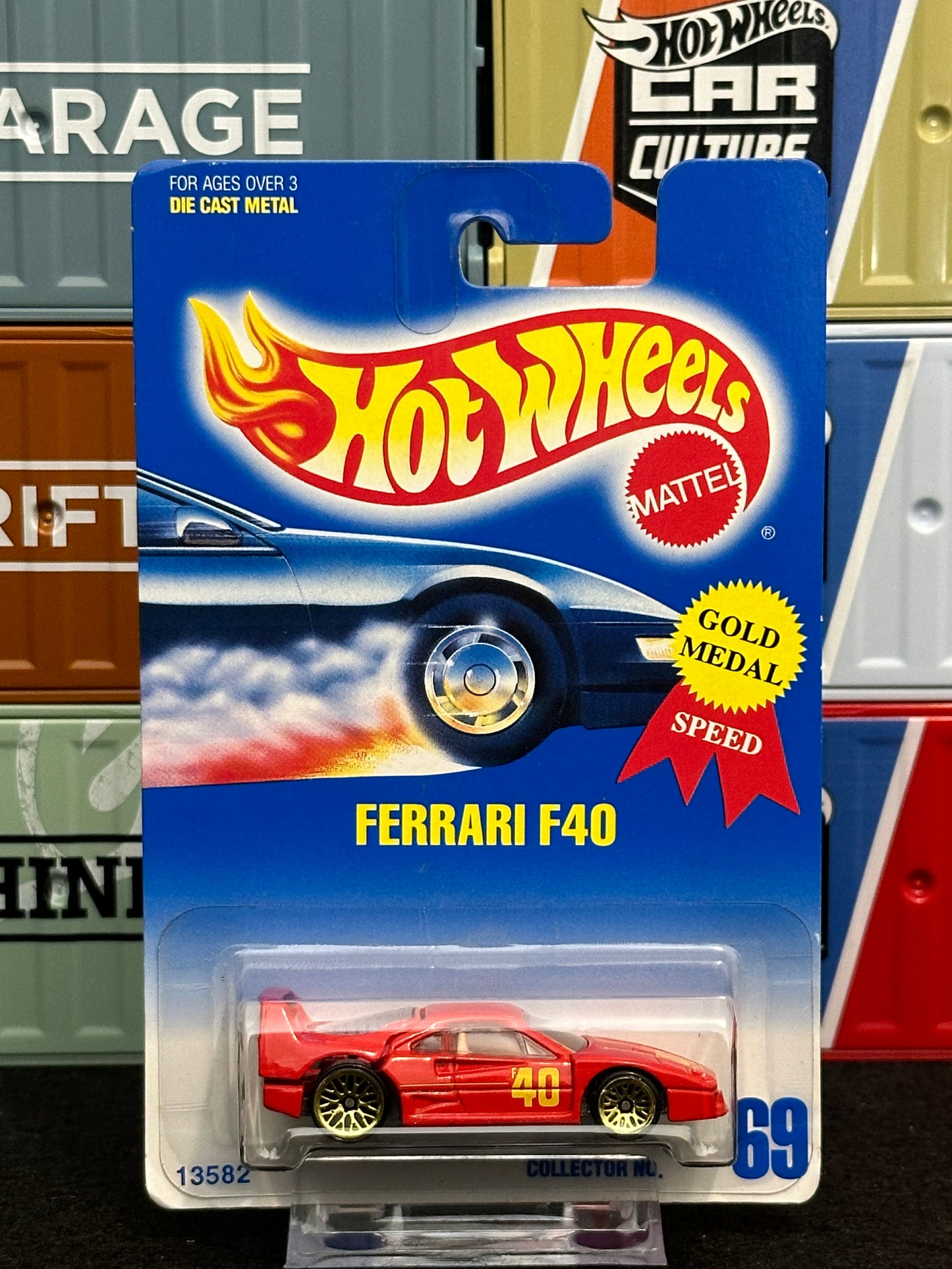 Hot Wheels 1995 Ferrari F40 F50 Mainline (Set of 2) Red - AUSSIE diecast