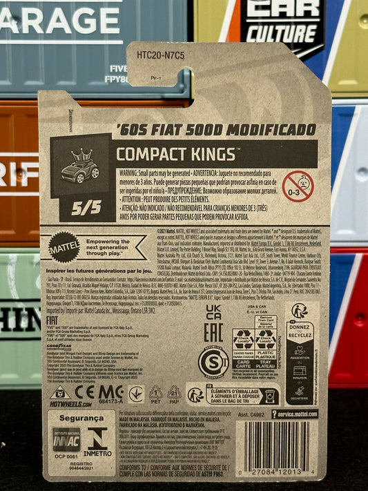 Hot Wheels 2024 '60S Fiat 500D Modificado Mainline 117/250 - AUSSIE diecast