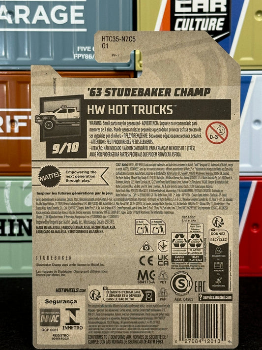 Hot Wheels 2024 '63 Studebaker Champ 155/250 Mainline - AUSSIE diecast