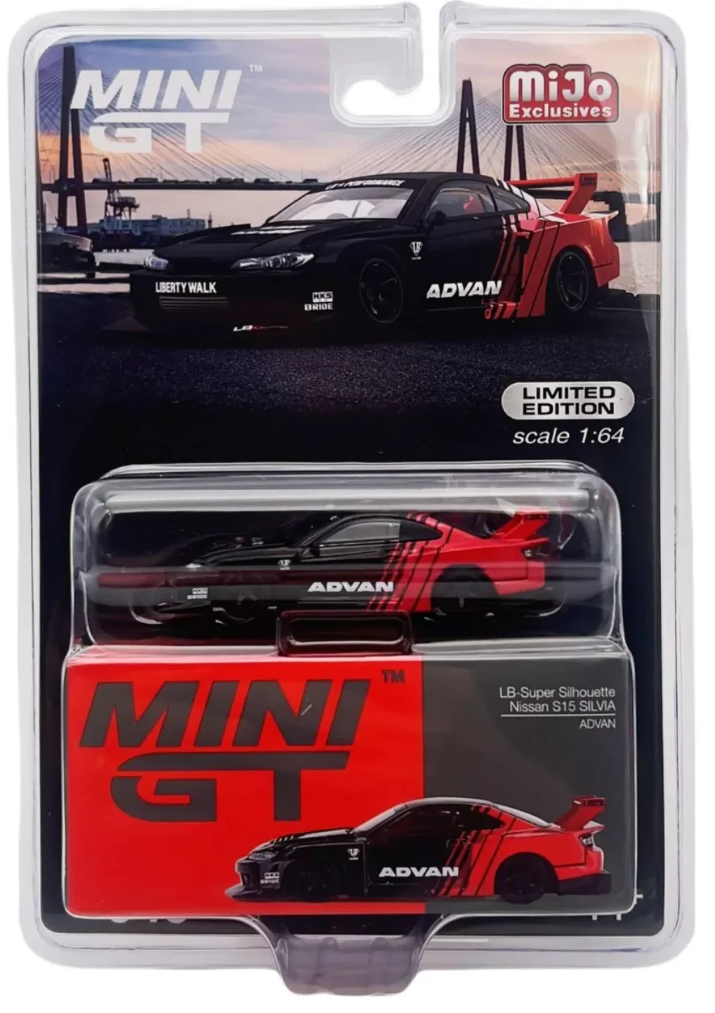 Mini GT Nissan LB-Super Silhouette Silvia S15 Advan #649 Blister Pack - AUSSIE diecast