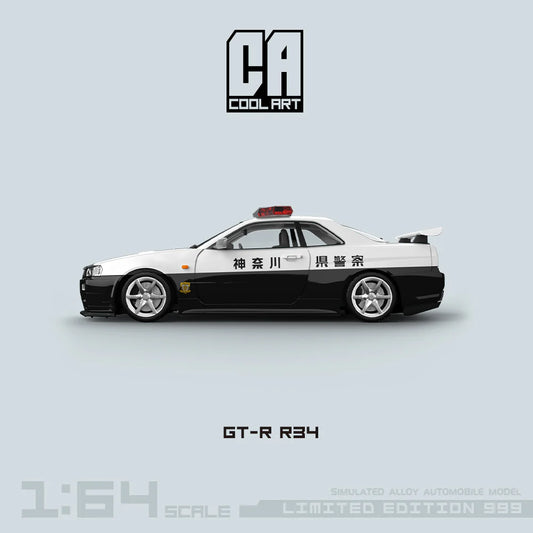 COOL ART 1:64 Nissan Skyline GT-R R34 - Police