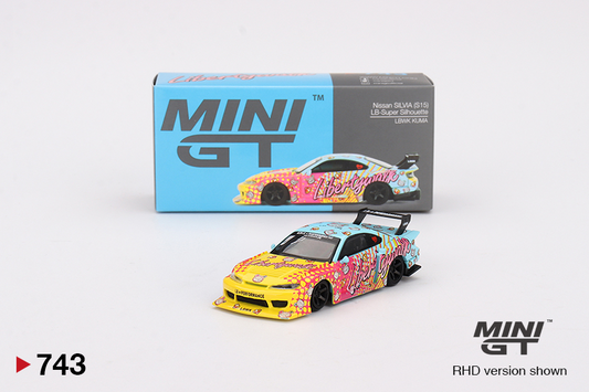 Mini GT Nissan Silvia S15 LB Super Silhouette Kuma Graphics 743 - AUSSIE diecast