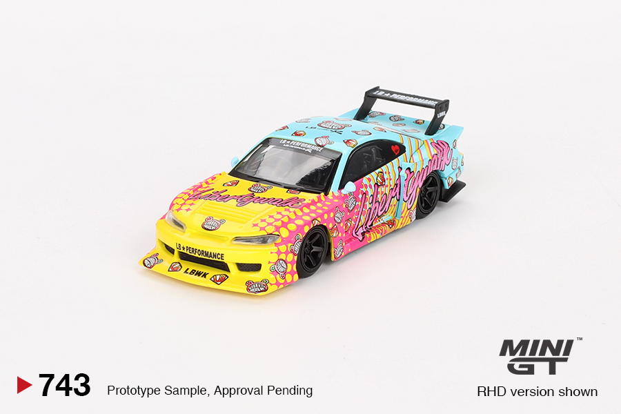 Mini GT Nissan Silvia S15 LB Super Silhouette Kuma Graphics 743 - AUSSIE diecast
