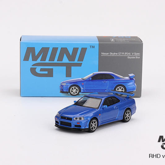 Mini GT 1:64 Nissan Skyline GT-R R34 V-Spec #759 - AUSSIE diecast