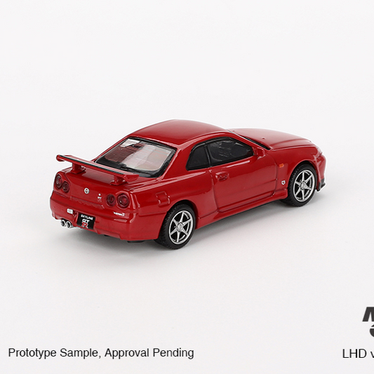Mini GT 1:64 Nissan Skyline GT-R R34 V-Spec #796 Red - AUSSIE diecast