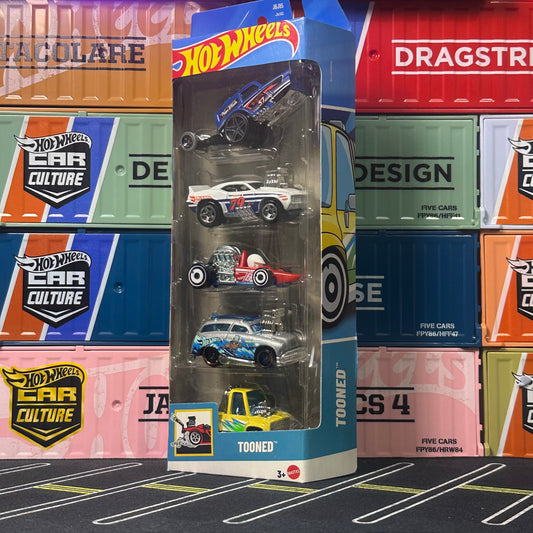 Hot Wheels 2025 Tooned 5 Car Pack JBJ85 - AUSSIE diecast