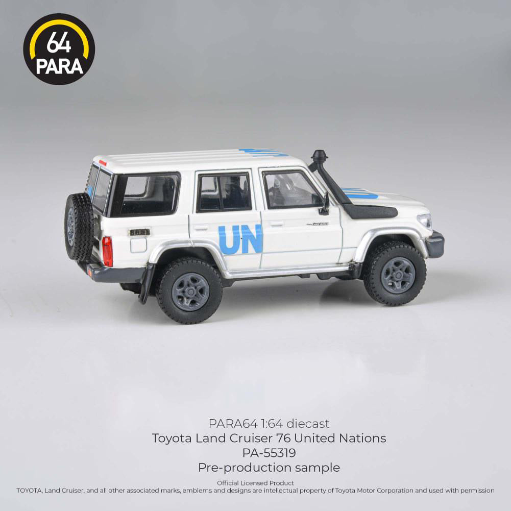 PARA64 Toyota Landcruiser 76 Series Wagon White UN - AUSSIE diecast