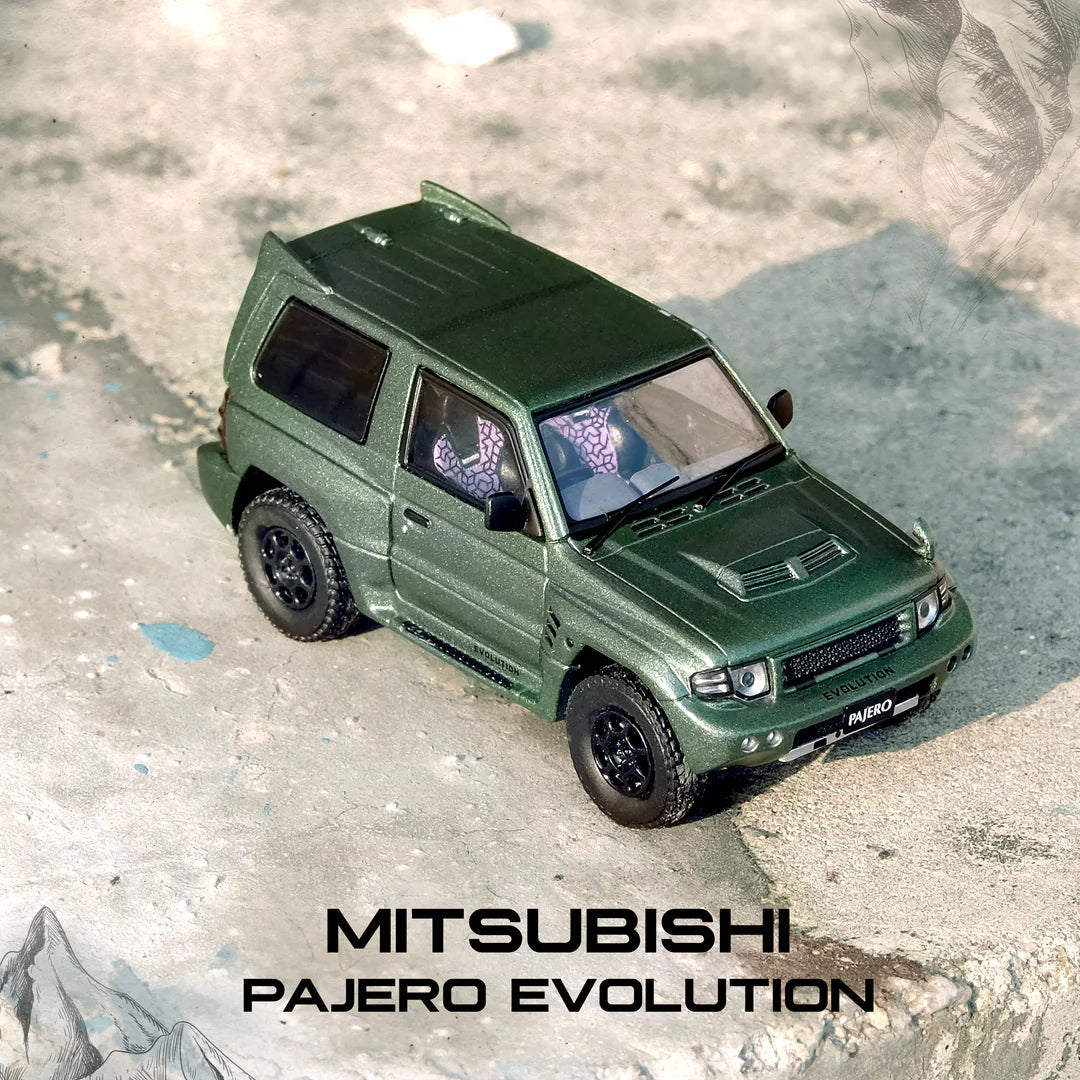 INNO64 Mitsubishi Pajero Evolution Satin Green - AUSSIE diecast