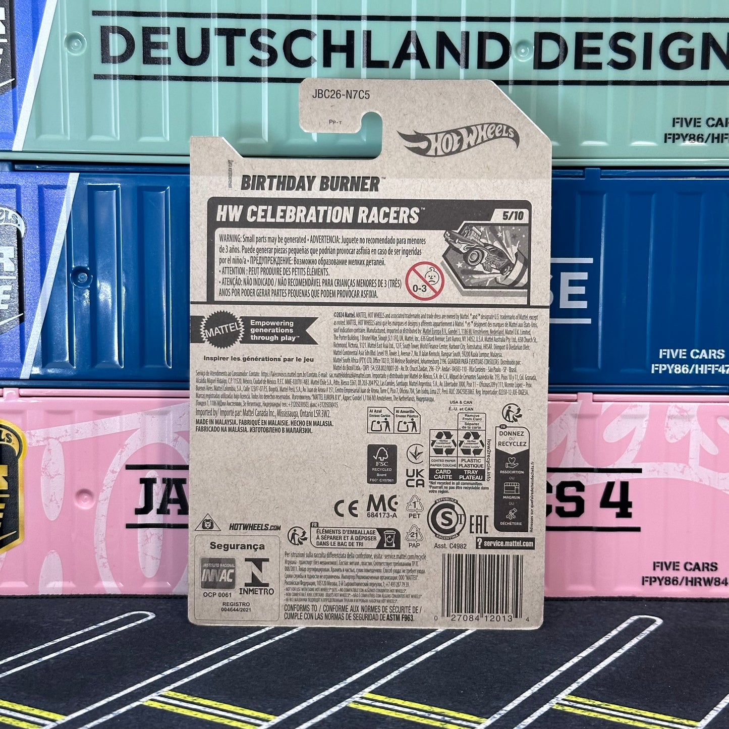 Hot Wheels 2025 Birthday Burner Regular Treasure Hunt 143/250 Mainline