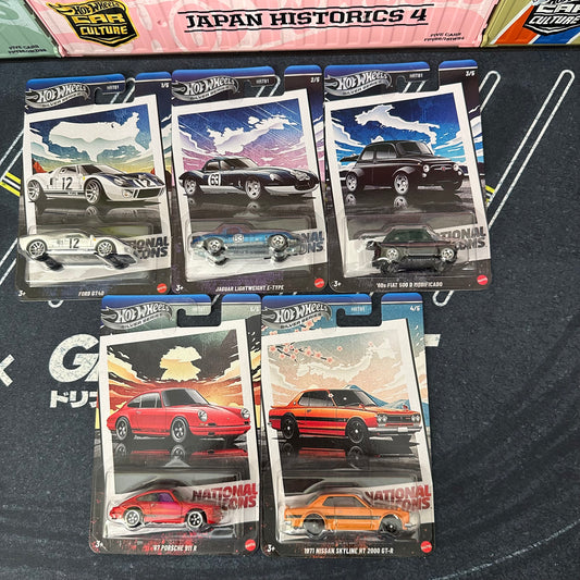 Hot Wheels Silver 2025 National Icons Mix 2