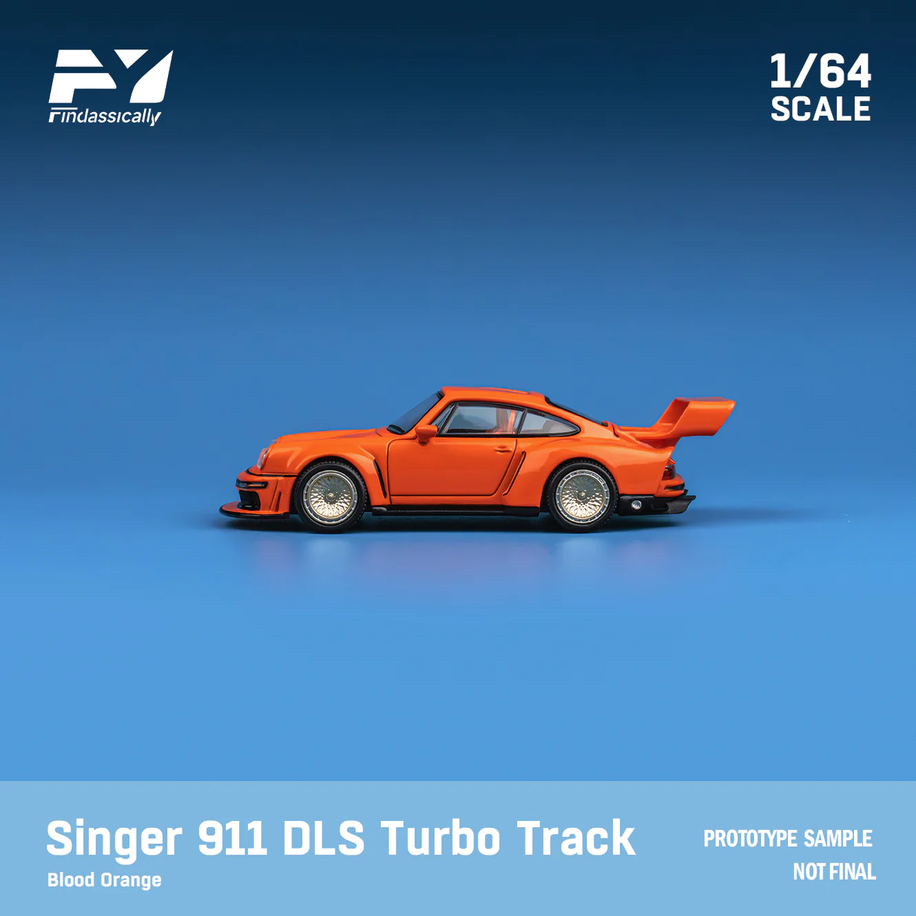 FinClassically 1:64 Singer 911 DLS Turbo (Road or Track) - AUSSIE diecast