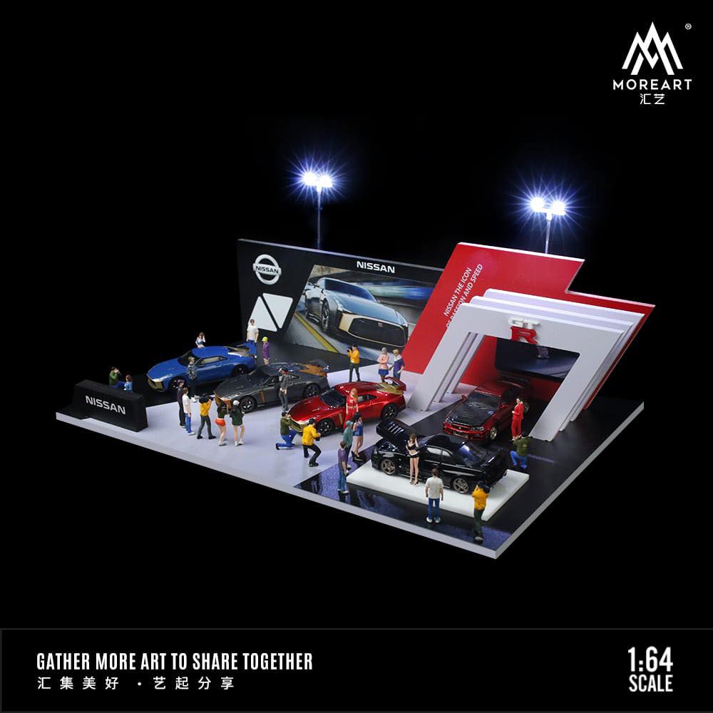 MOREART Nissan Auto Show 1:64 Diorama with LED Lighting 925204 - AUSSIE diecast