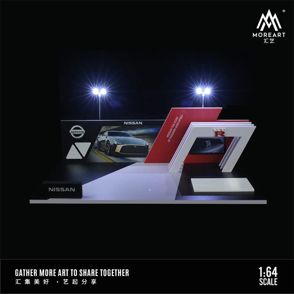 MOREART Nissan Auto Show 1:64 Diorama with LED Lighting 925204 - AUSSIE diecast