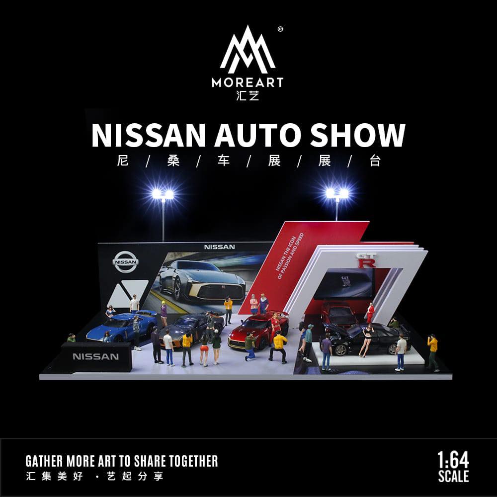 MOREART Nissan Auto Show 1:64 Diorama with LED Lighting 925204 - AUSSIE diecast