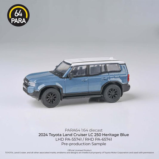 PARA64 1:64 2024 Toyota Landcruiser LC250 Heritage Blue - AUSSIE diecast