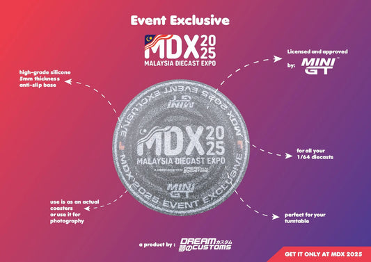Dream Customs x MDX 2025 Event Exclusive Drift Zone Coaster Diorama - AUSSIE diecast