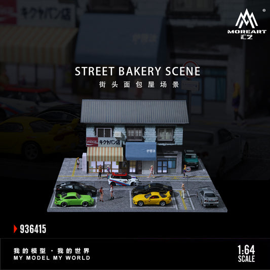 MOREART Street Bakery Scene 1:64 Diorama with LED Lighting 936415 - AUSSIE diecast