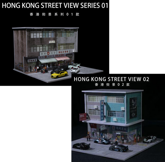 MOREART Hong Kong Street Views 01 or 02 1:64 Diorama with LED Lighting 936501 936502 - AUSSIE diecast