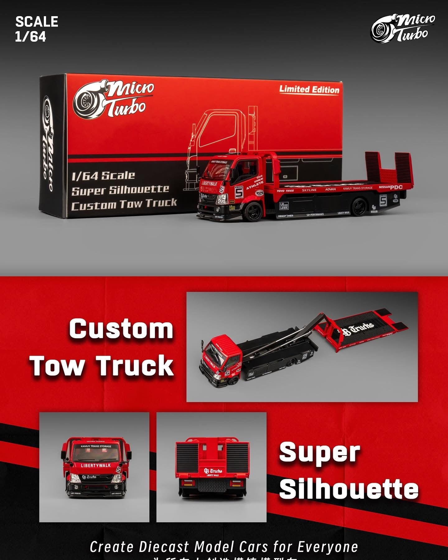 Micro Turbo Custom Tow Truck - Super Silhouette - AUSSIE diecast