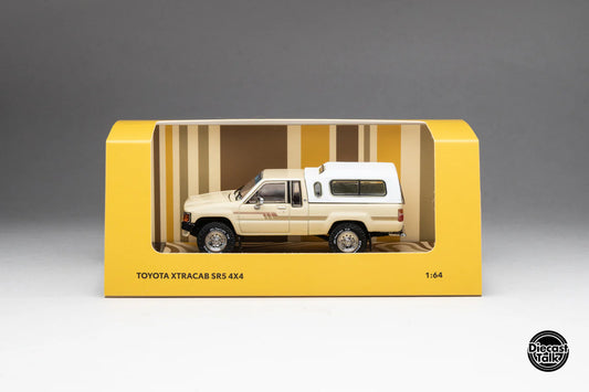 DiecastTalk Exclusive GCD 1985 Toyota Hilux SR5 Xtracab Beige with Accessories Aussie Diecast