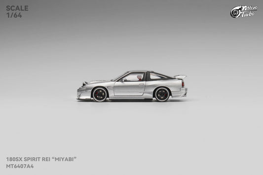 Micro Turbo Spirit Rei MIYABI 180SX Aero V2 - Metallic Silver