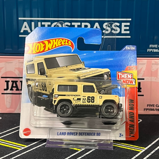 Hot Wheels 2025 Mainline Land Rover Defender 90 210/250 Sand Short Card - AUSSIE diecast