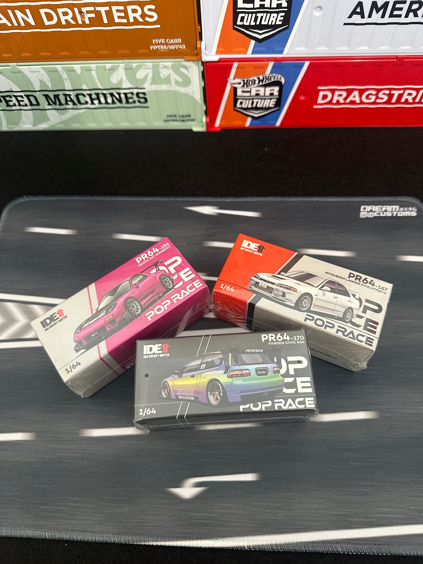 Indonesian Diecast Expo 2024 IDE11 Pop Race Exclusive Set of 3 Cars + Random Sized T-Shirt / Bundle - AUSSIE diecast
