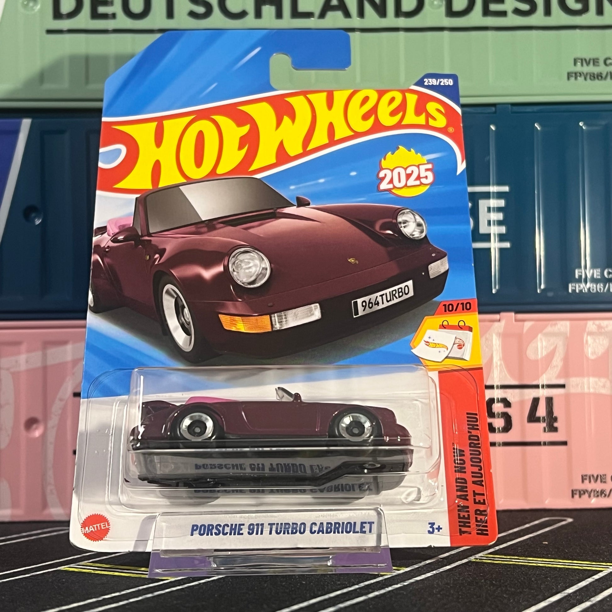 Hot Wheels 2025 Mainline Porsche 911 Turbo Cabriolet 239/250 - AUSSIE diecast